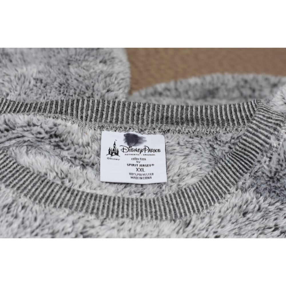 Disney Resort | Sweaters | Disneyland Parks Sherpa Fuzzy Spirit Gray Jersey XXL - Picture 5 of 7